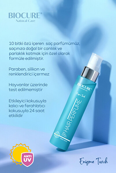 Biocure Kadın Saç Parfümü Gotu Kola & 10 Bitki Özü Içeren Uv Koruyuculu Blck Op. -100ml