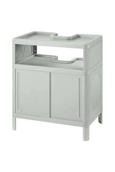 co arma Base cabinet for washbasin, with sliding doors/green, 50x33x57 cm