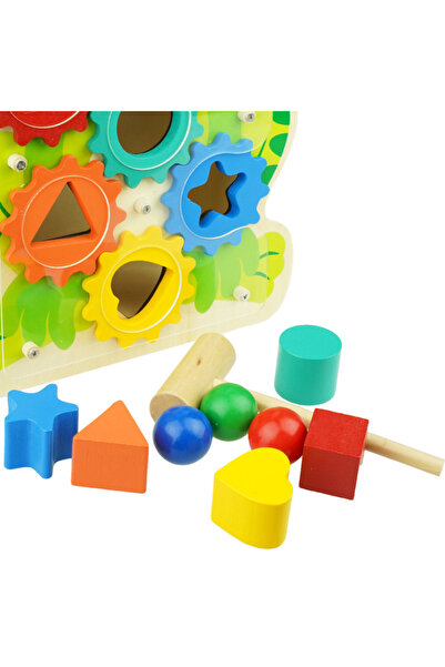 OEM Wooden toy in the shape of a frog with balls for children, shape sorting, educational, 3+