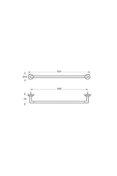 VitrA Minimax A44784 Uzun Havluluk, Krom