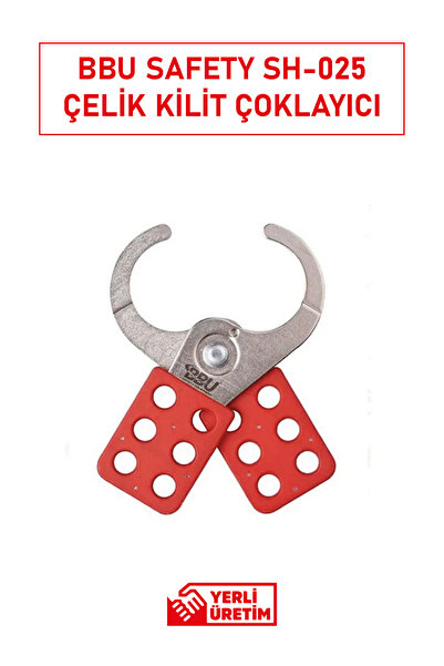BBU Safety Equipment Safety SH-025 Çelik Kilit Çoklayıcı | 6 Kilitli Lockout ...