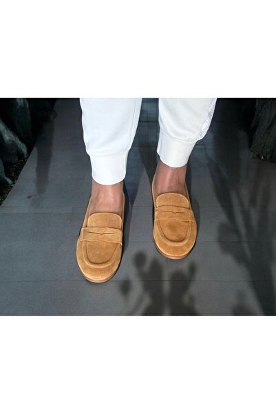 NE&VE SHOES Дамски мокасини от естествена камилска кожа