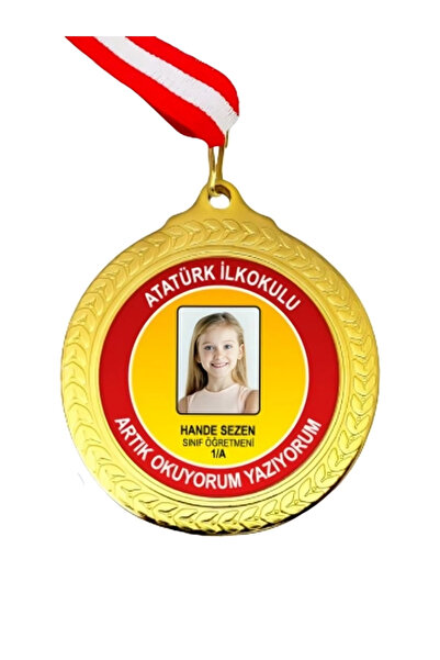 Özcan Tasarım Kişiye Özel Okuyorum Madalyası - Yazıyorum Madalyası ( 24 Adet )