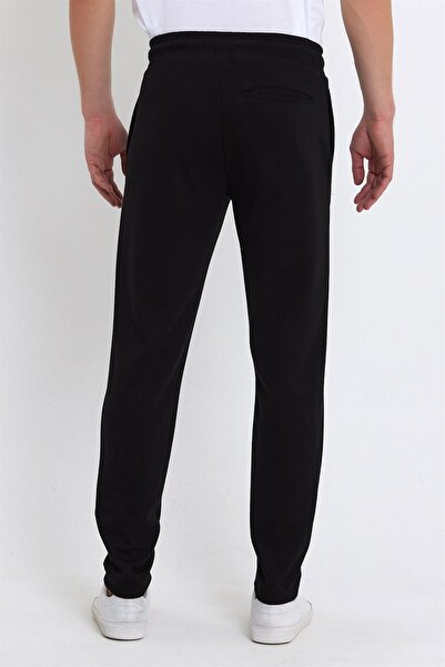 VENA Jack Slim Fit Cotton Sweatpants - Black