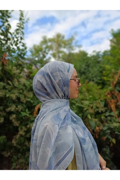 SK Scarfs Pamuk Vual Kumaş Çiçek Desen Şal