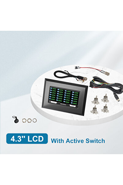 Choice LCD-4.3-RS485 JIKONG BMS 4.3 بوصة شاشة تعمل باللمس 2.0 بوصة Adatper 3....