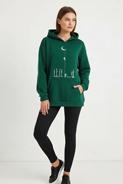 UNCİA OUTDOORS Φούτερ Unisex με στάμπα με κουκούλα