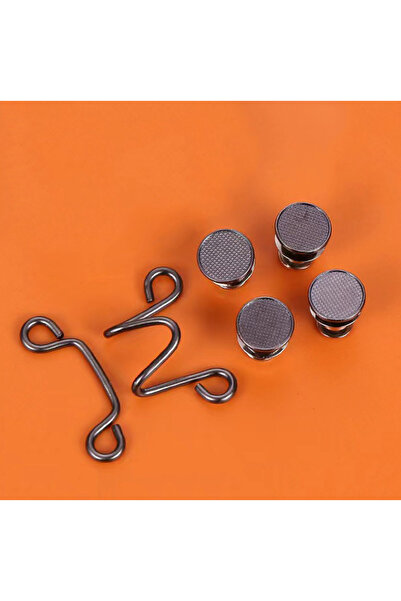 Choice 4 set Black 1/4Set Nail-free Metal Jeans Button Snaps Detachable Pants...