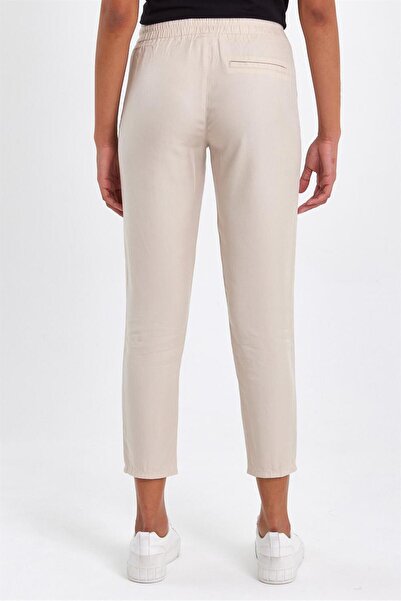 VENA Women's Alian Stone Elastic Waist Lyocell Beach Trousers