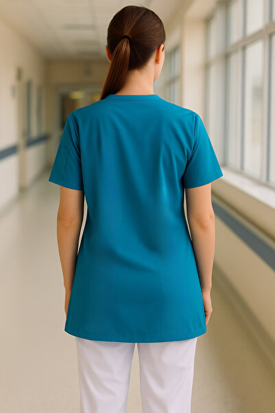 mirach 4-Pocket Nurse and Doctor Scrubs Single Top Uniform Hospital Surgical Uniform Comfortable Medical Clothing