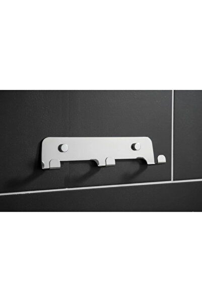 ardini ASKILIK 3 LÜ YAPIŞKANLI VE VİDALI 1,2MM SS201 PASLANMAZ ÇELİK RENK KROM