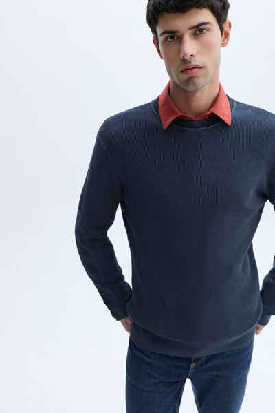 Mudo سترة برقبة دائرية