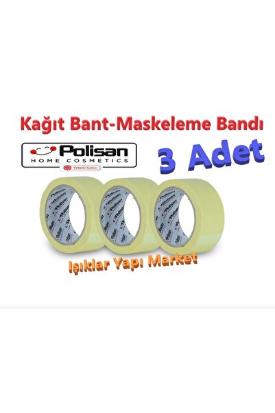 Polisan Kağıt Bant -Maskeleme Bandı -En: 4,8cm Uzunluk: 30metre (Pk.İçi/Ad.: ...