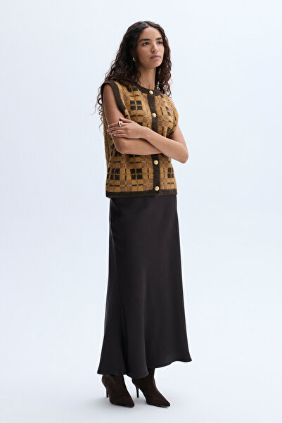 Mudo Patterned Circular Neck Vest