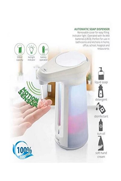 Genel Markalar Otomatik Sensörlü Sıvı Sabunluk Led Işıklı 330ml