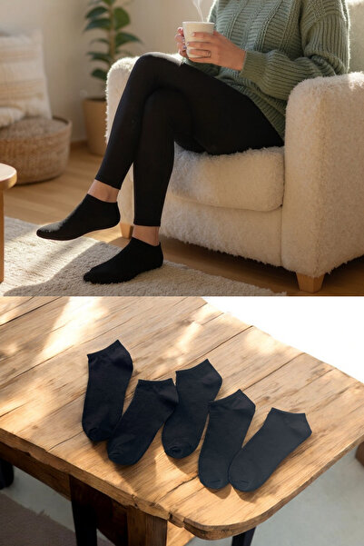 KAYSSOCK Комплект от 5 чифта памучни черни чорапи за жени и мъже, дишащи, за ...