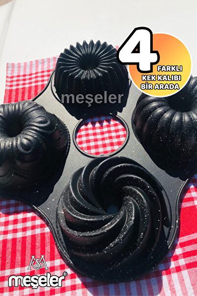 MEŞELER Galaxy 4-Piece Casting Granite Cake Mold
