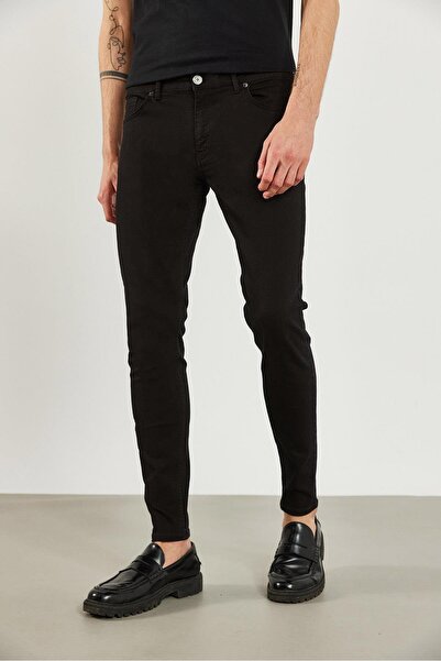 VENA Teos Black Skinny Jean Pants-Black