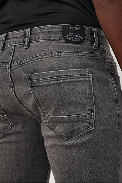 VENA Edward Anthracite Slim Straight Jean Παντελόνι - Ανθρακίτη