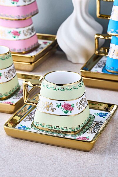 Perotti Ottoman 6-Person Porcelain Coffee Cup Set