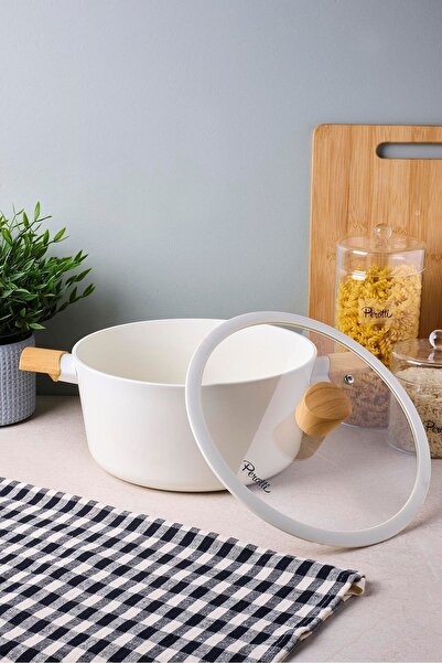 Perotti Danish Cook Beige Induction Bottom Deep Pot 24 cm