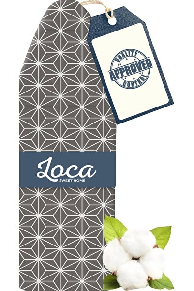 loca sweet home %100 Pamuk Ütü Masası Kılıfı 50×140cm–Yanmaz, 5 mm Kalın Süng...