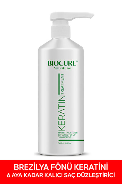 Biocure Kıvırcık Dalgalı Ve Hacimli Saçlar Için Saç Düzleştirici Keratin Bakımı Brezilya Fönü 500ml