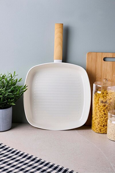 Perotti Danish Cook Beige Induction Base Grill Pan 28 cm