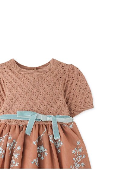 Gingersnaps Girls' Floral Print Ruffled Dress for Infants