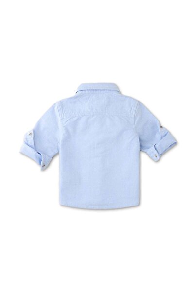 Gingersnaps Boys' Solid Color Shirt with Side Pocket for Kids
