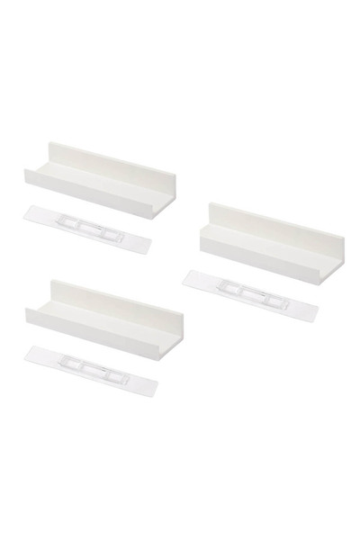 Choice 3PCS Multifunction Wall Mounted Storage Rack Self Adhesive No-drill Shelves Wall for Kitchen Bathroo