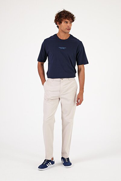 VENA Ken Beli Elastic Chino Trousers-Stone