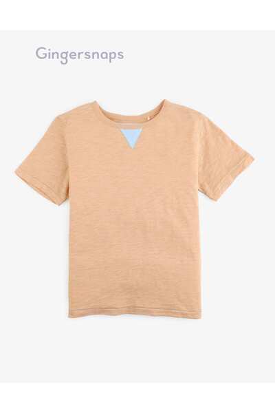 Gingersnaps Boys' Plain Short Sleeve T-Shirt with Round Neck