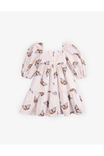 Gingersnaps Girls' Short Sleeve Butterfly Print Dress