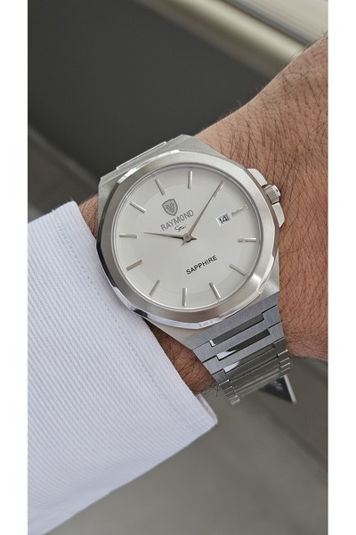 Raymond Rym-611505M Slim Men's Watch - Steel Case and Strap - 2 Years Warranty Ss-W