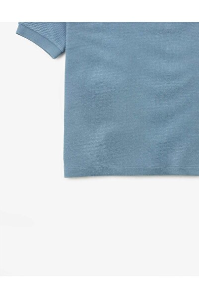 Gingersnaps Solid Short Sleeve Ribbed T-Shirt for Boys