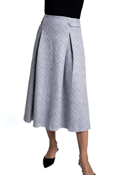 mica Women's Wide Floral Midi Skirt