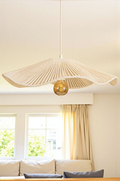 Bubihome Bohem Makrome Avize 50 cm Salon Oturma Odası Hol Antre Mutfak Avize