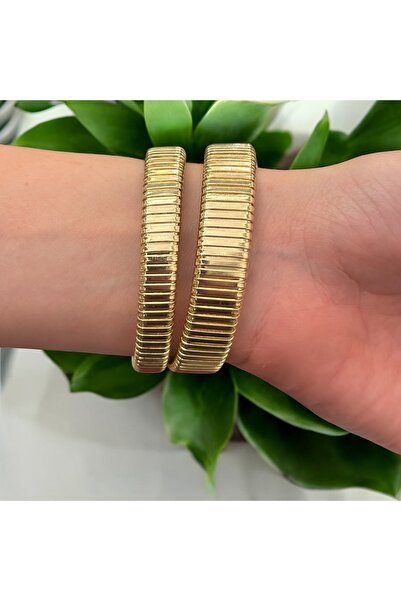 Forentina Yılan Model Dolamalı Gold Renk Kol Saati Ps4104