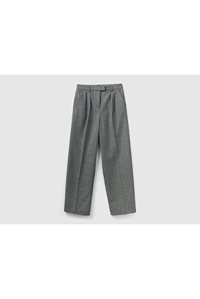 United Colors of Benetton Wide-Leg Women's Printed Pants