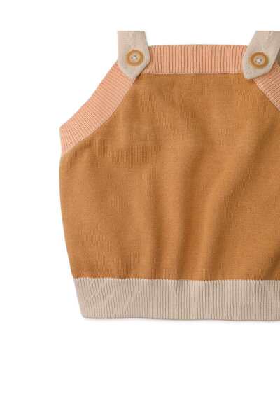 Gingersnaps Solid Baby Girl Top with Straps