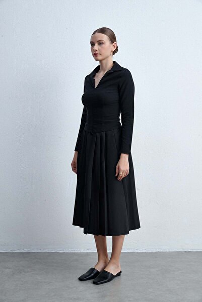 Livia تنورة ميدي واسعة الساق