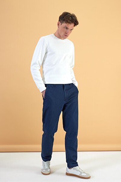 VENA Ken Chino Dark Blue Jean Pants-Dark Blue