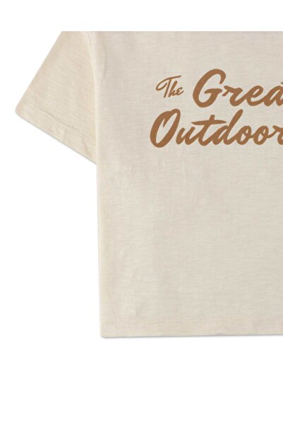 Gingersnaps Boys' Short Sleeve T-Shirt with Front Print