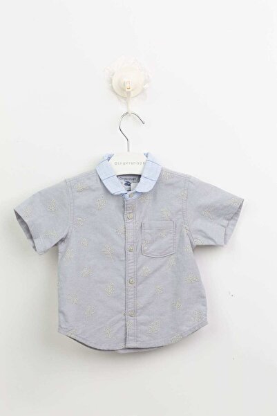 Gingersnaps Boys' Short Sleeve Shirt with Chest Prints