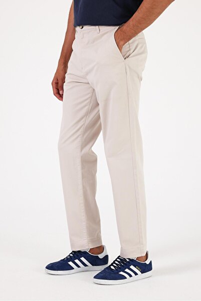 VENA Ken Beli Elastic Chino Trousers-Stone