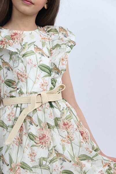 Gingersnaps Girls' Long Floral Dress