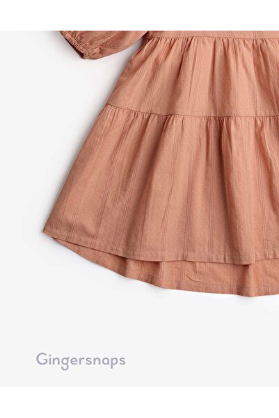 Gingersnaps Girls' Short Sleeve Layered Dress with Ruffles