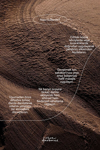 Rêve d’Arômes %100 Doğal Rahatlatıcı & Uyku Destekleyici Lavanta Yağı – 20 ml