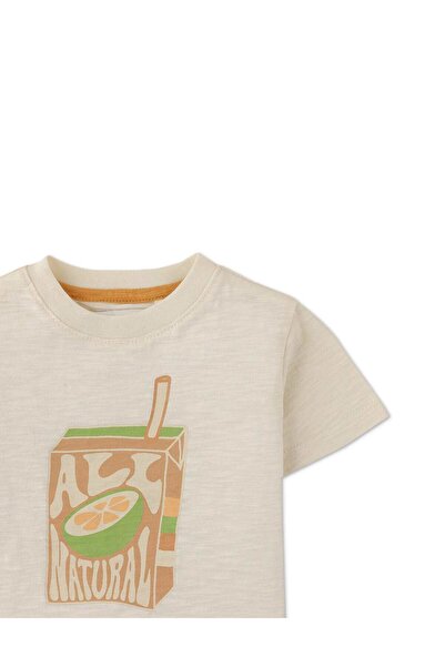 Gingersnaps Boys' Short Sleeve T-Shirt with Front Print